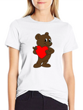 Bear Hug Heart T-Shirt - Soft Cotton