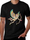 Skeleton Cupid Graphic Tee - Mens Black T-Shirt