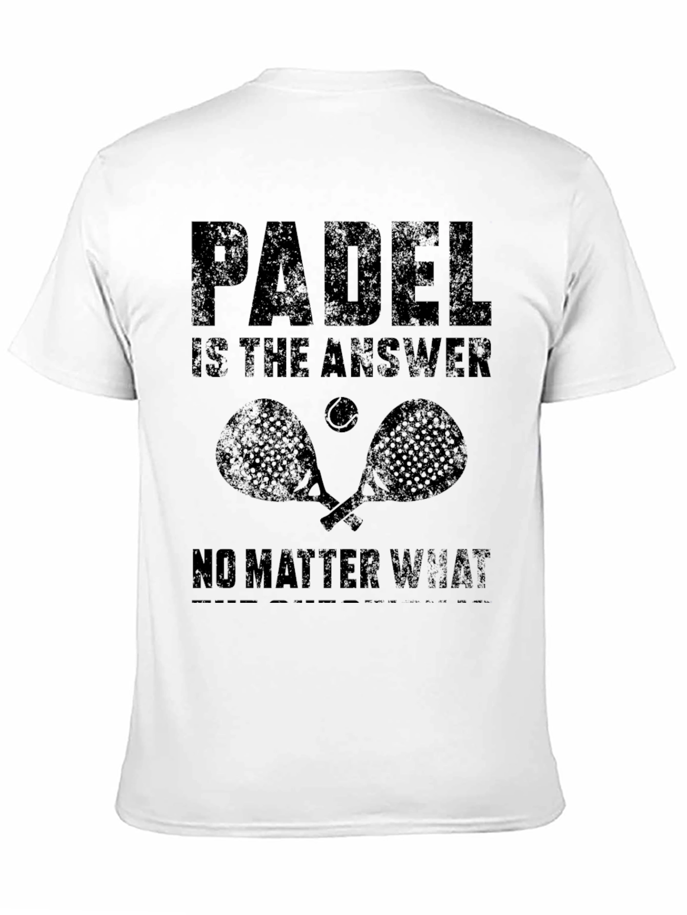 Padel is the Answer T-Shirt - Black Graphic Tee