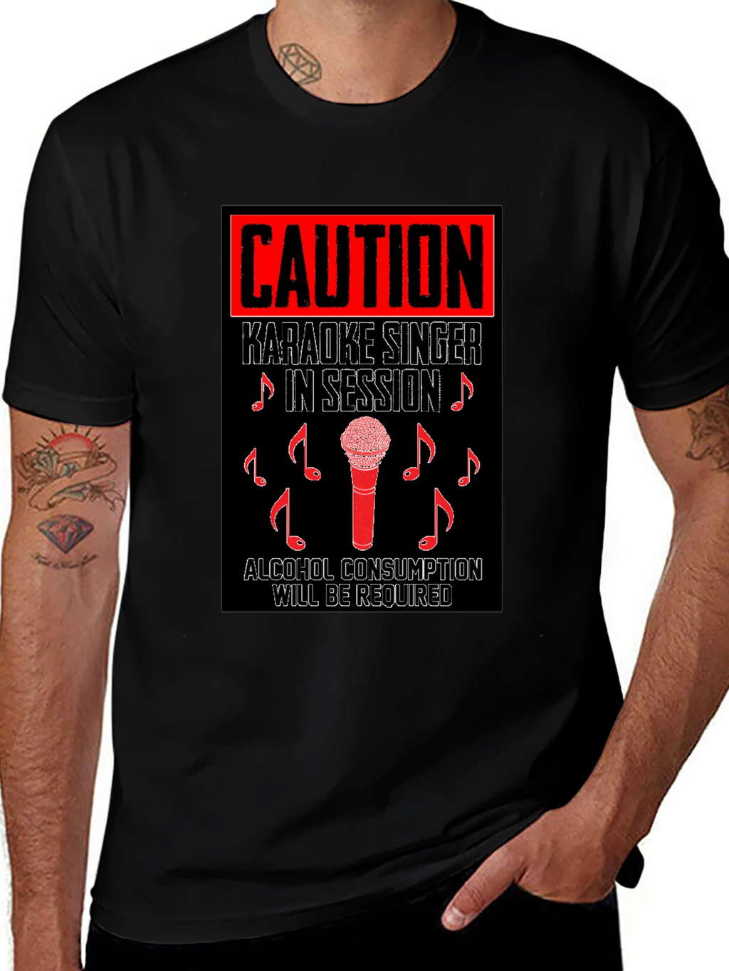 Caution Karaoke Singer in Session T-Shirt
