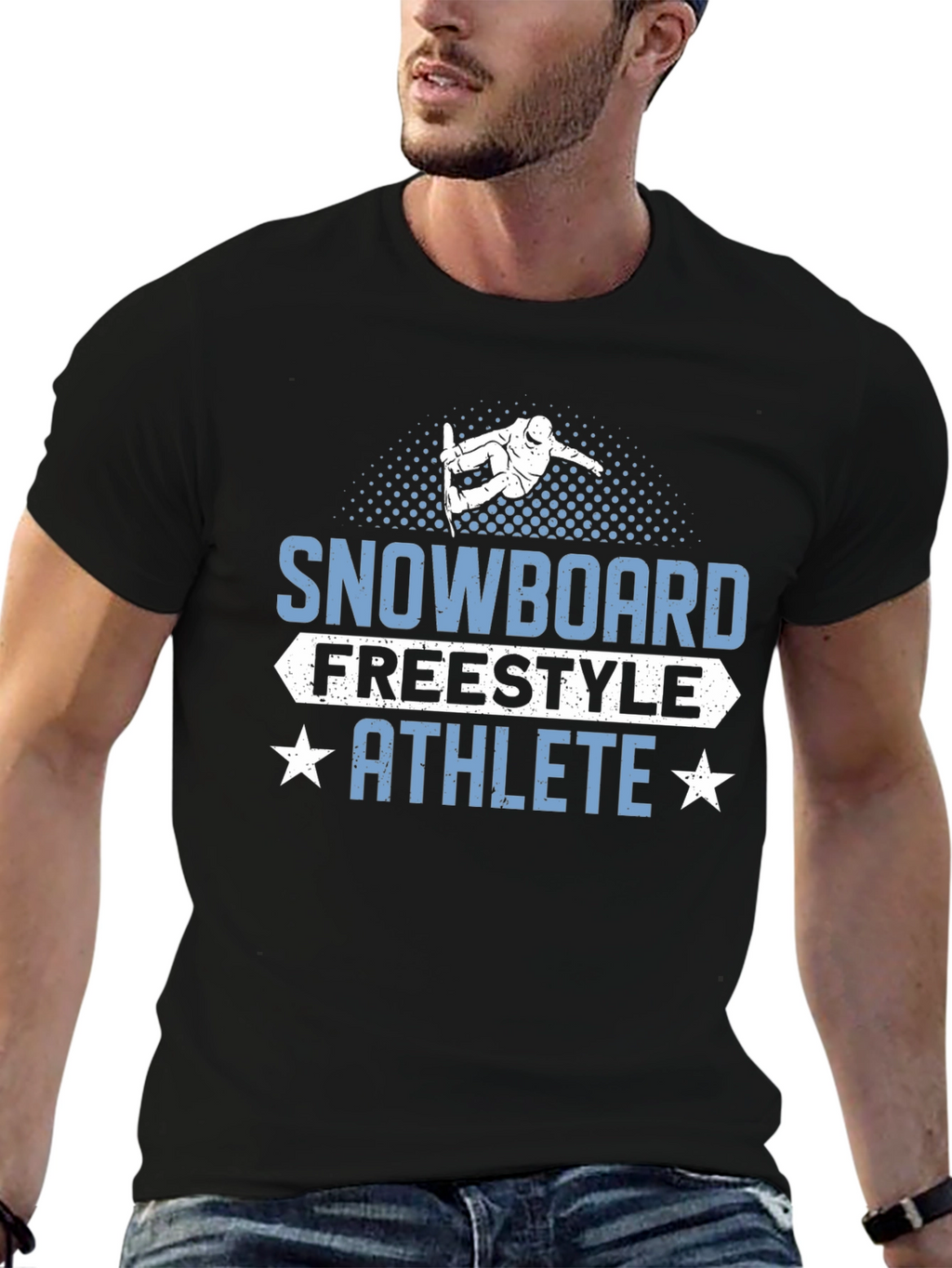 Snowboard Freestyle Athlete Graphic Tee