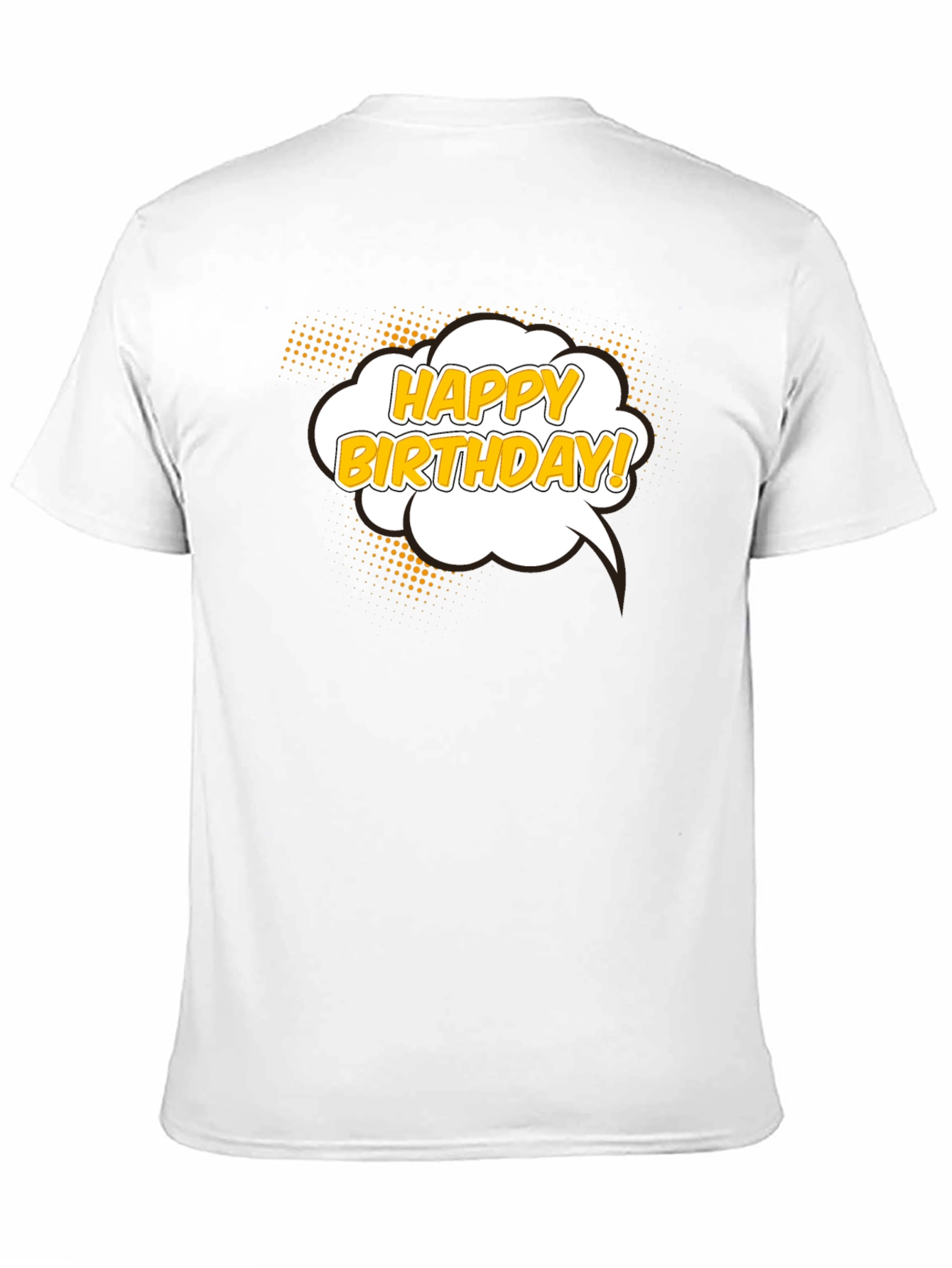 Happy Birthday T-Shirt - Black Cotton Graphic Tee