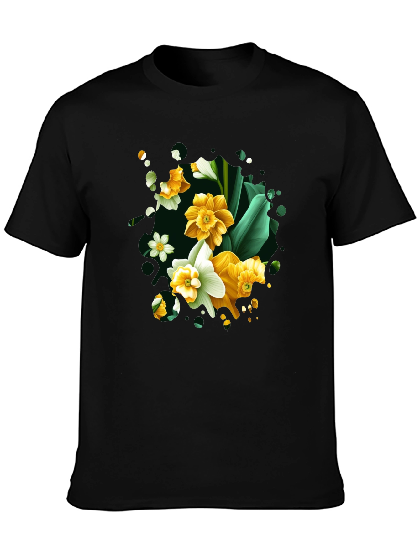 Floral Daffodil T-Shirt - Elegant Spring Fashion