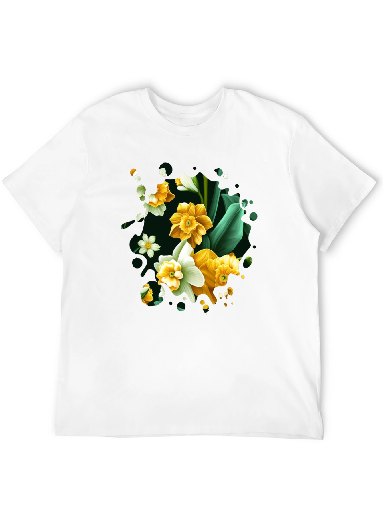 Floral Daffodil T-Shirt - Elegant Spring Fashion