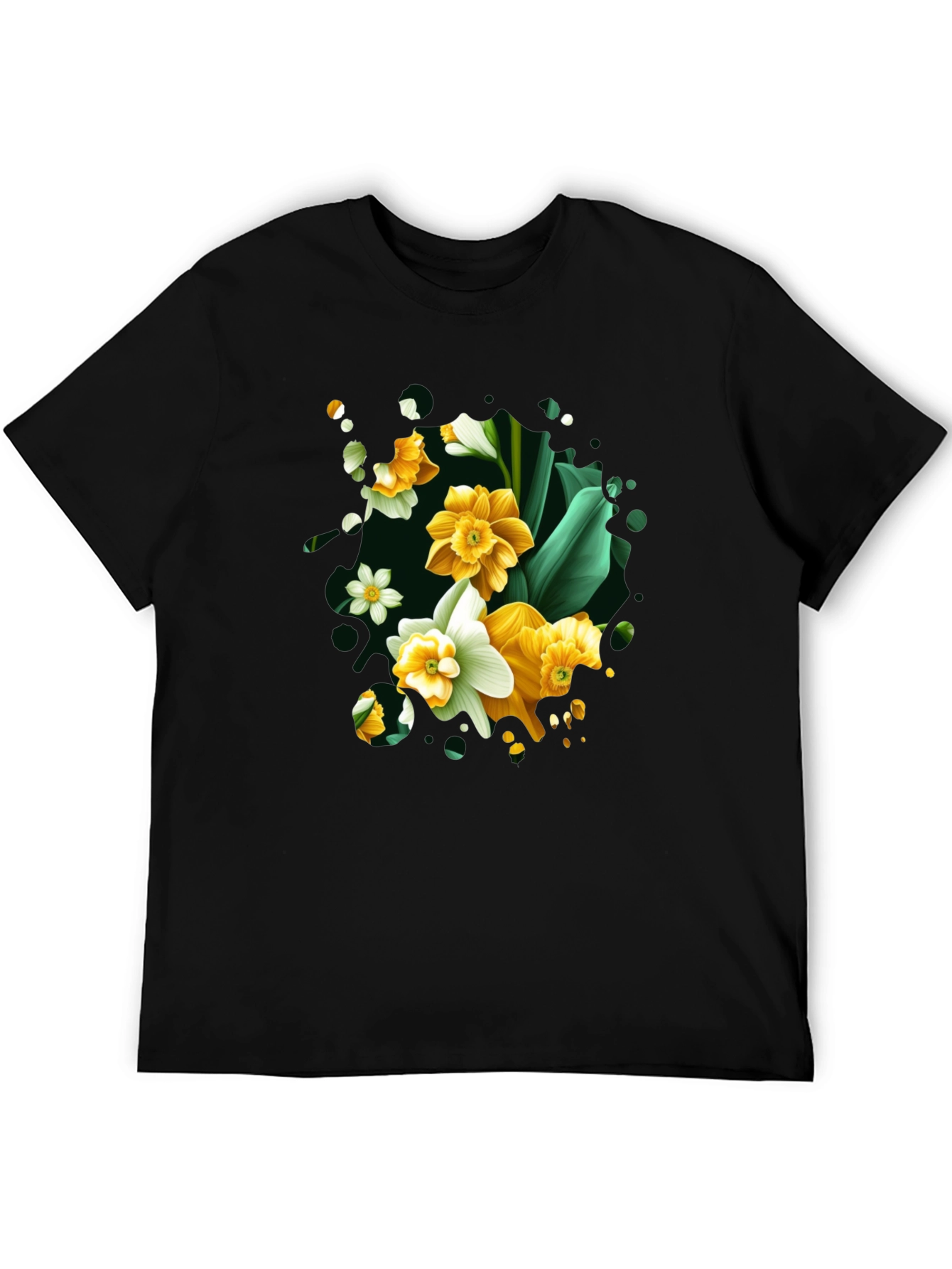 Floral Daffodil T-Shirt - Elegant Spring Fashion