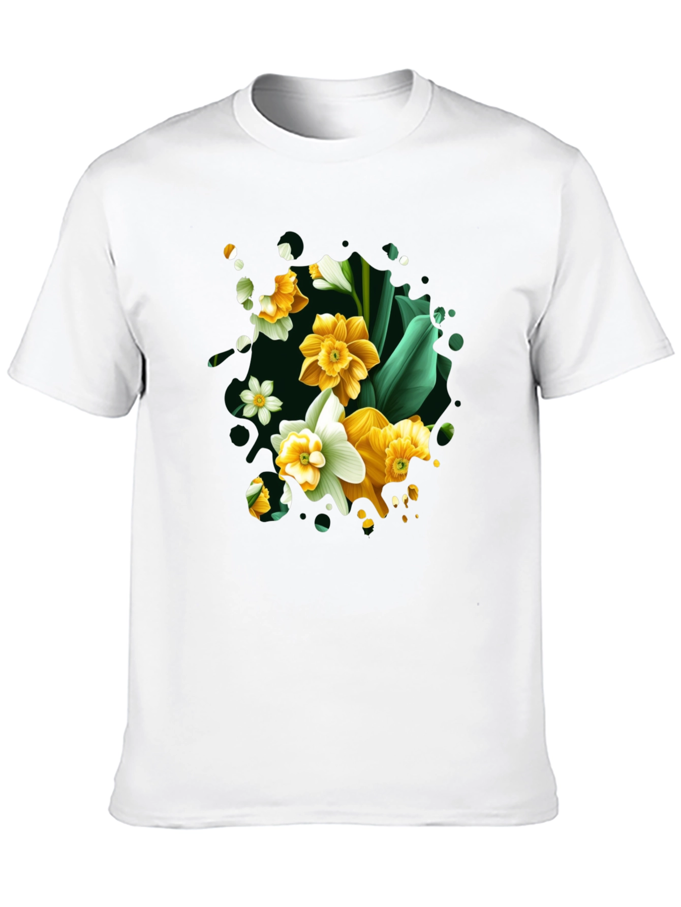 Floral Daffodil T-Shirt - Elegant Spring Fashion