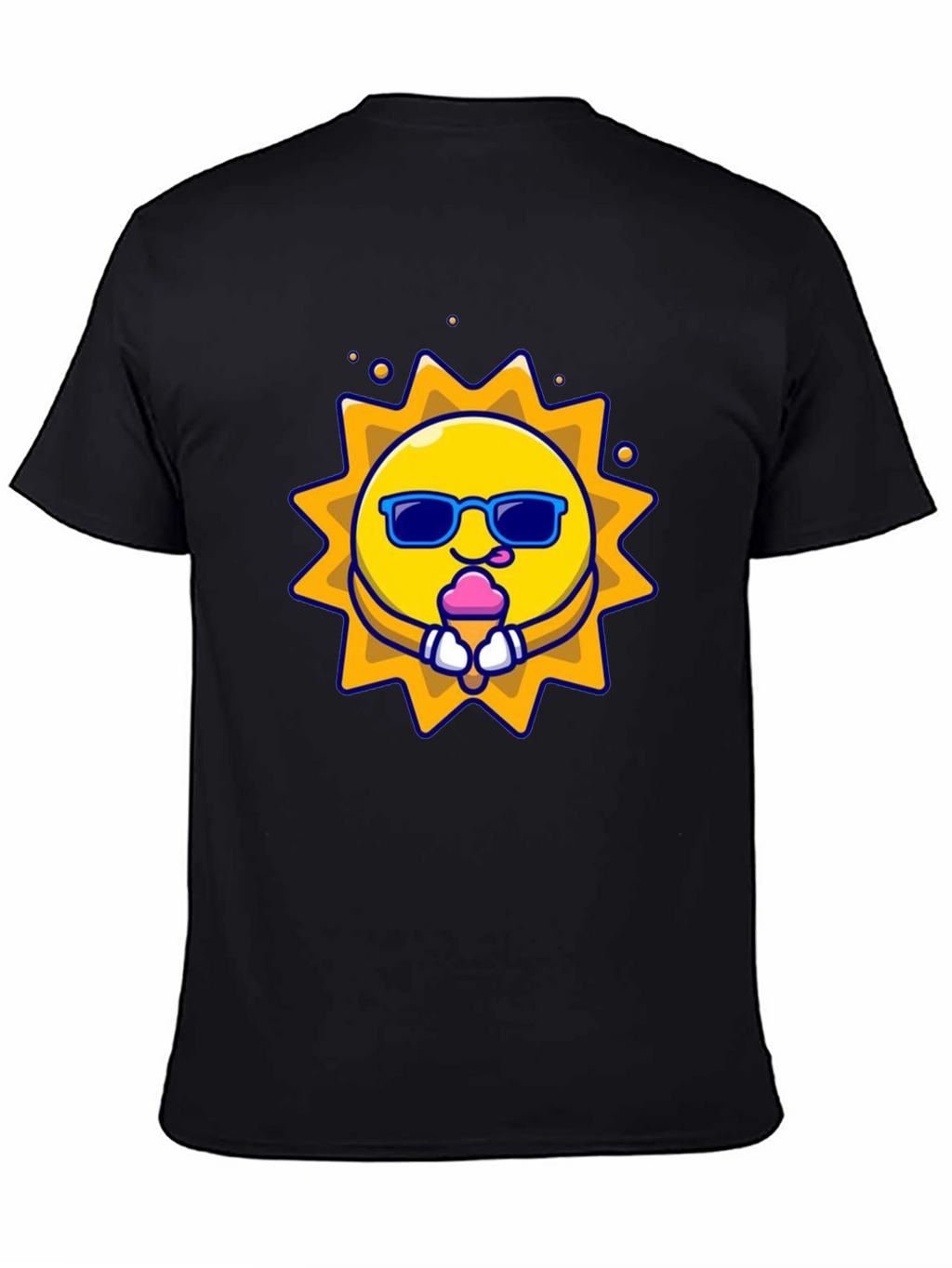 Fun Sun Ice Cream Graphic Tee - Black