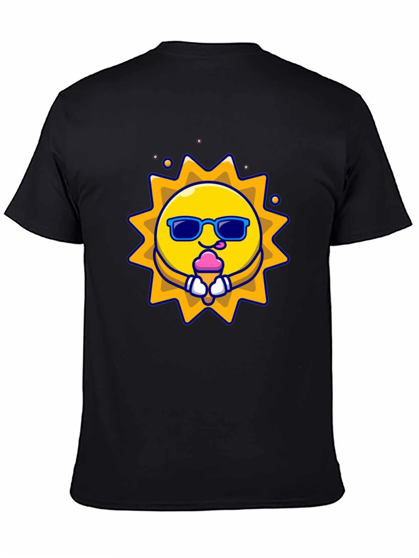 Fun Sun Ice Cream Graphic Tee - Black
