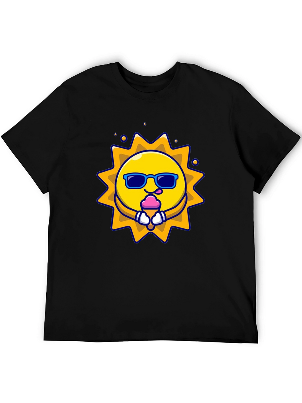 Fun Sun Ice Cream Graphic Tee - Black