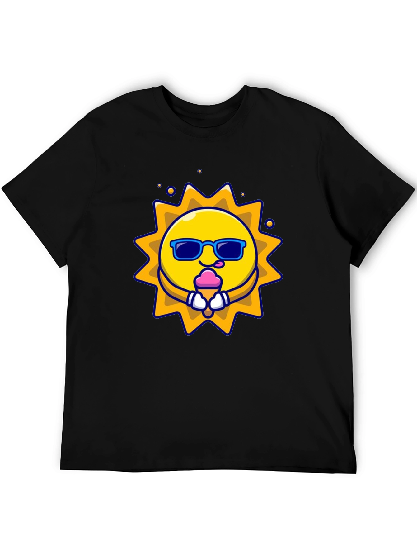 Fun Sun Ice Cream Graphic Tee - Black