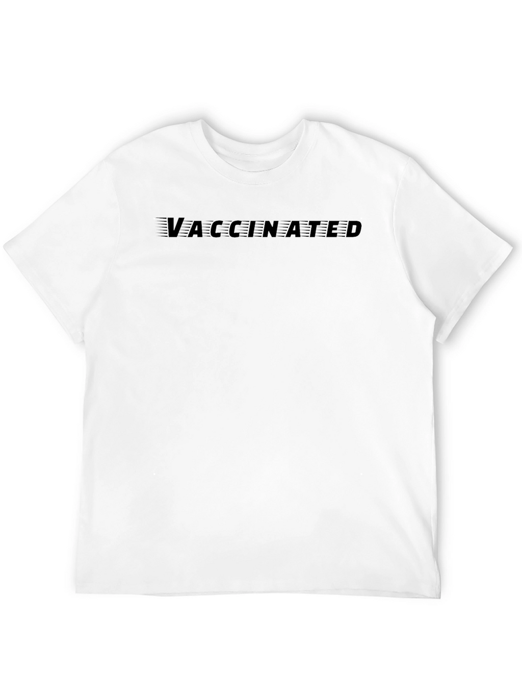 Vaccinated Black T-Shirt - Stylish & Comfortable