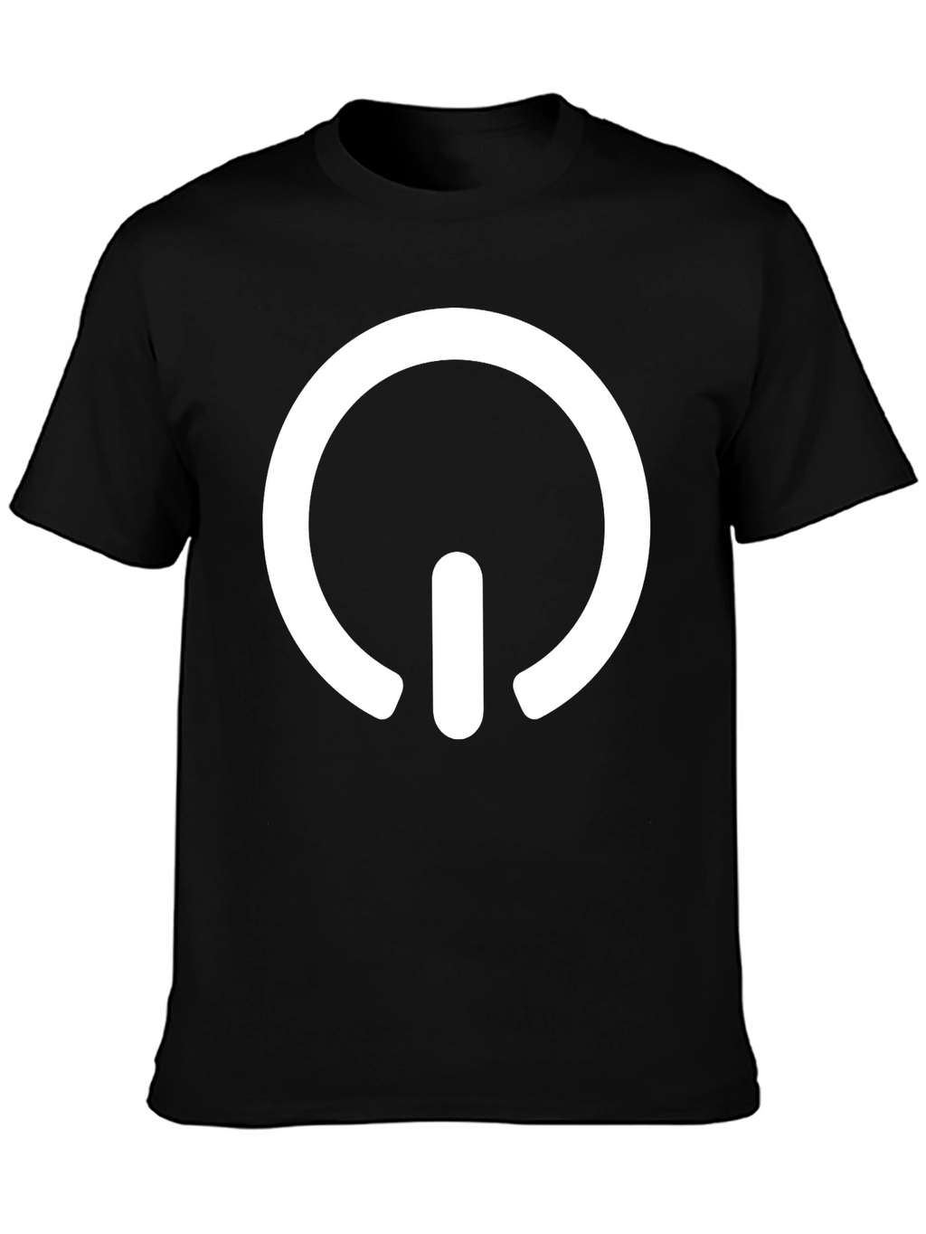 Power Symbol Graphic Tee - Modern Black T-Shirt