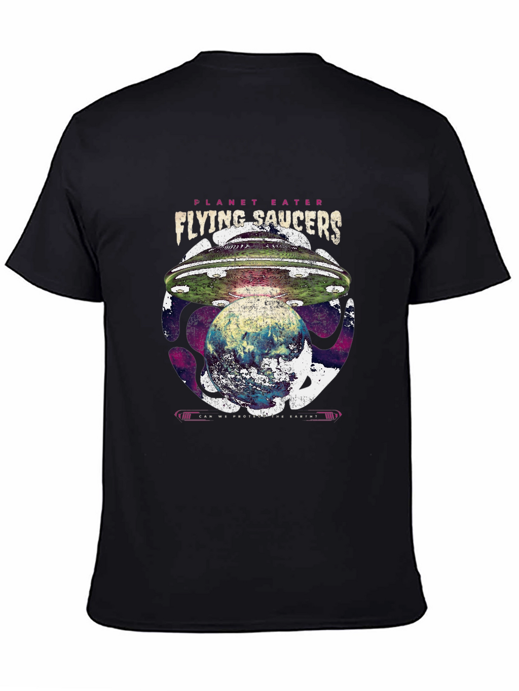 Planet Eater UFO T-Shirt - Flying Saucers Graphic Tee
