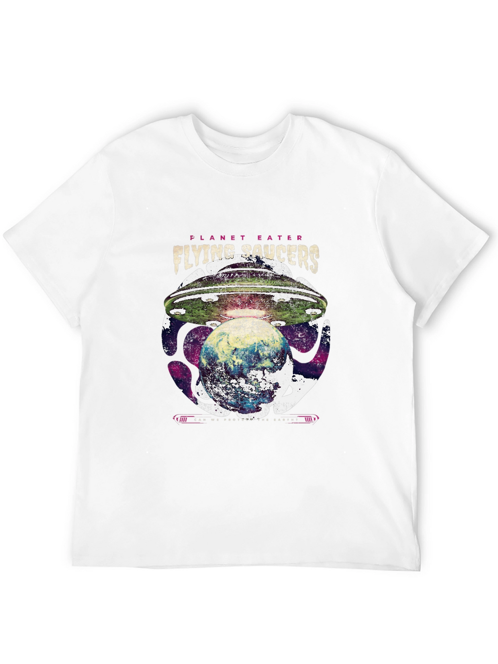 Planet Eater UFO T-Shirt - Flying Saucers Graphic Tee