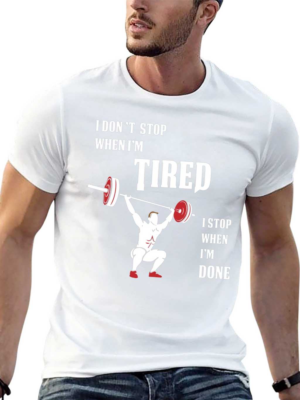 Workout Motivation T-Shirt: Tired vs Done