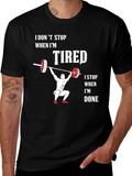 Workout Motivation T-Shirt: Tired vs Done