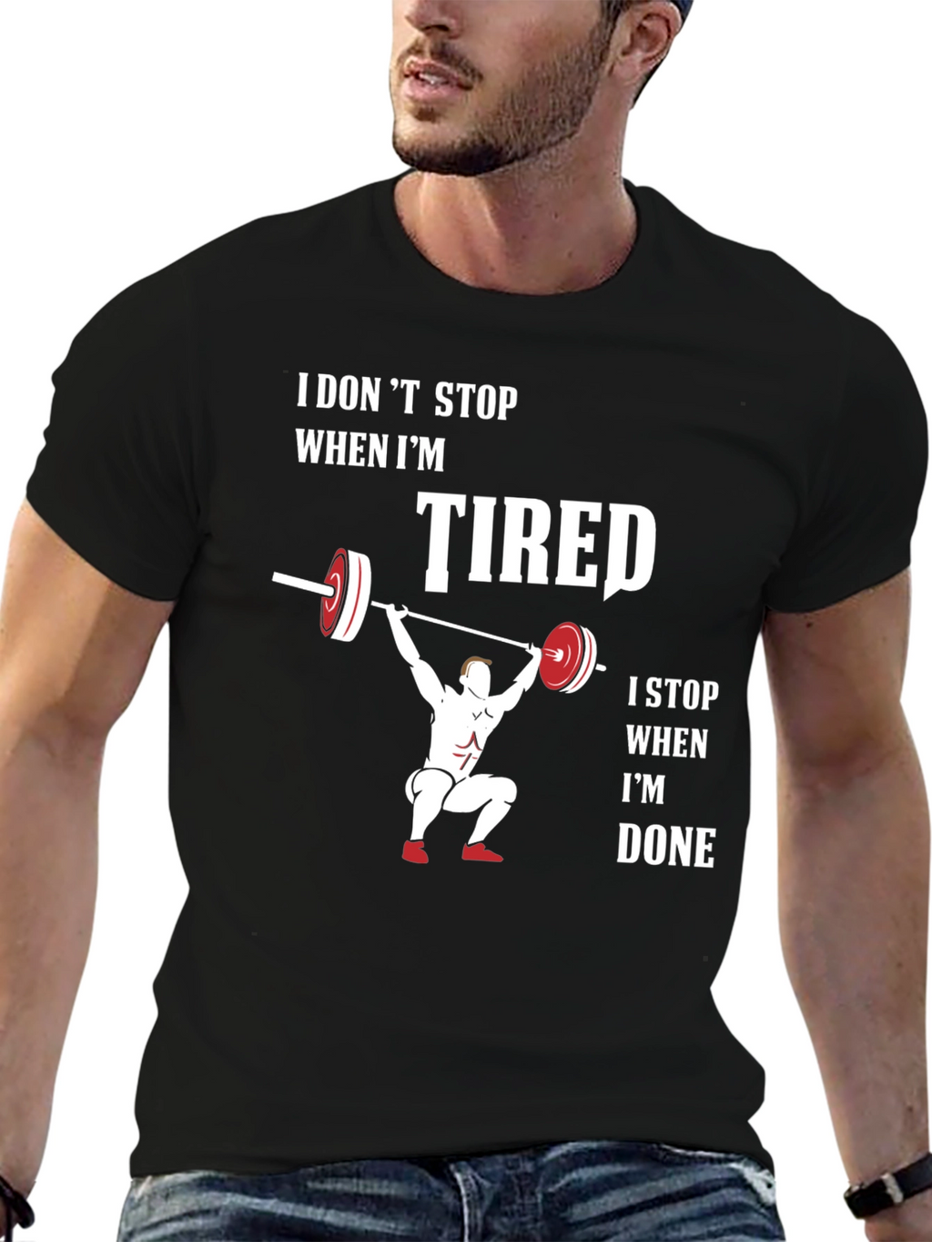 Workout Motivation T-Shirt: Tired vs Done