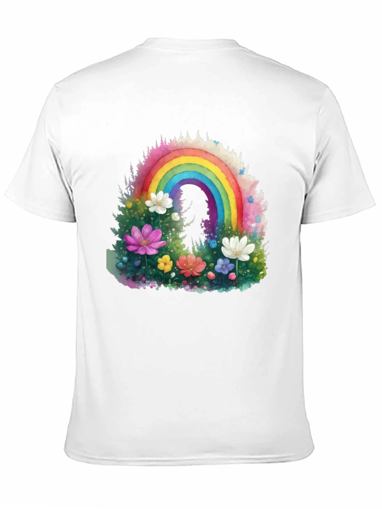 Rainbow Floral Graphic Tee
