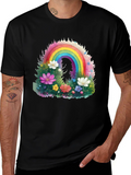 Rainbow Floral Graphic Tee