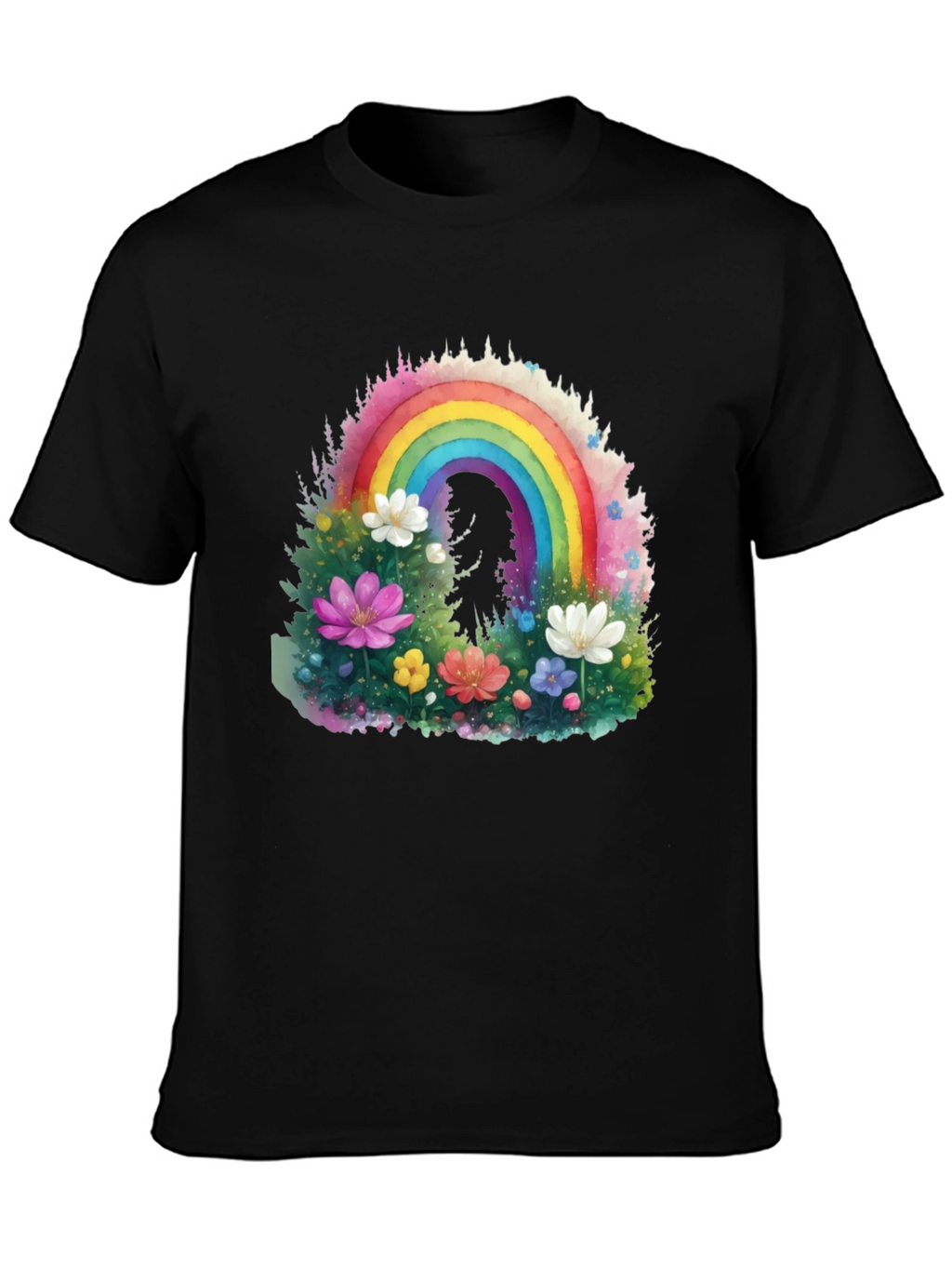 Rainbow Floral Graphic Tee