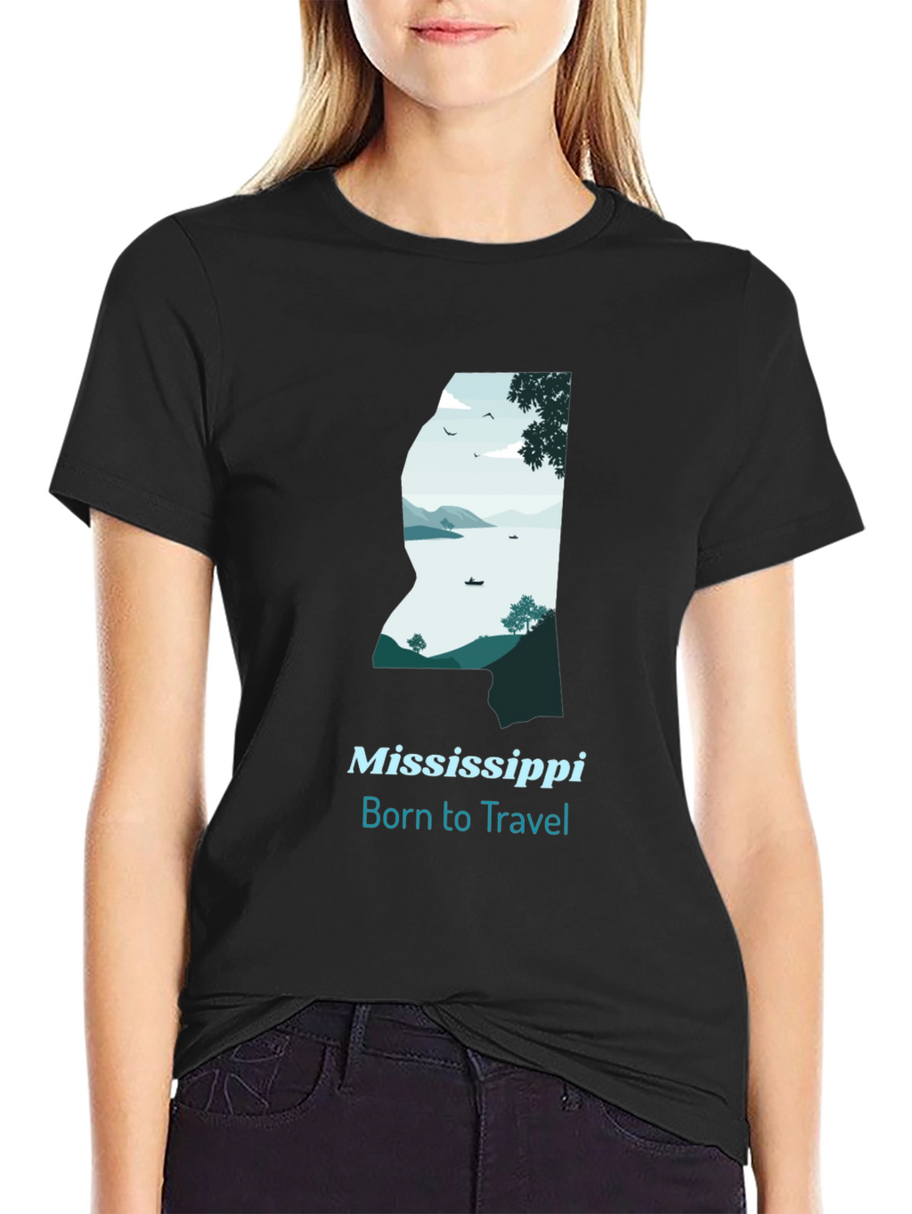 Mississippi Born to Travel Graphic Tee