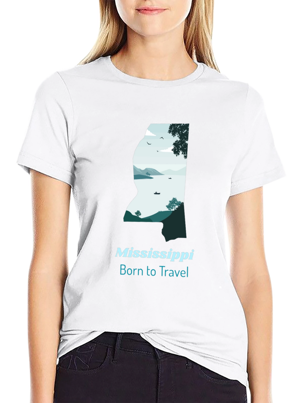 Mississippi Born to Travel Graphic Tee
