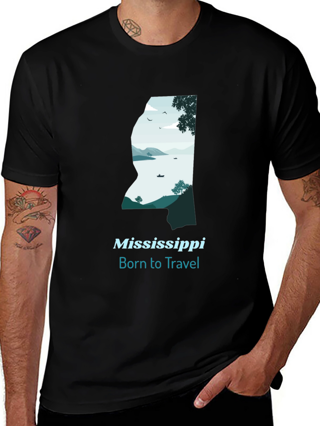 Mississippi Born to Travel Graphic Tee