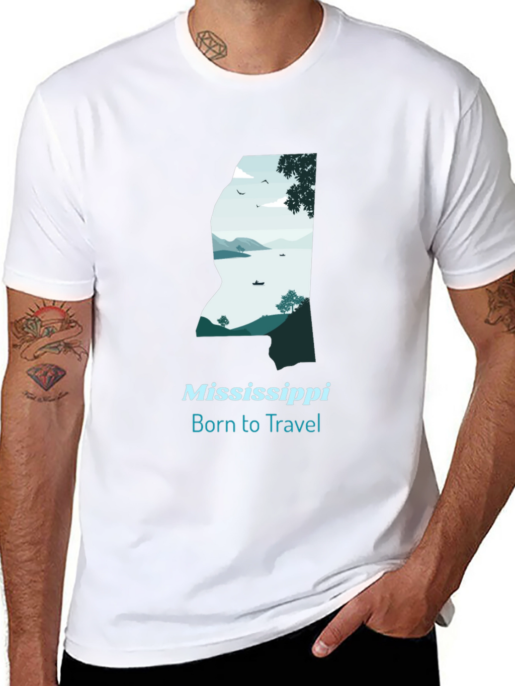 Mississippi Born to Travel Graphic Tee