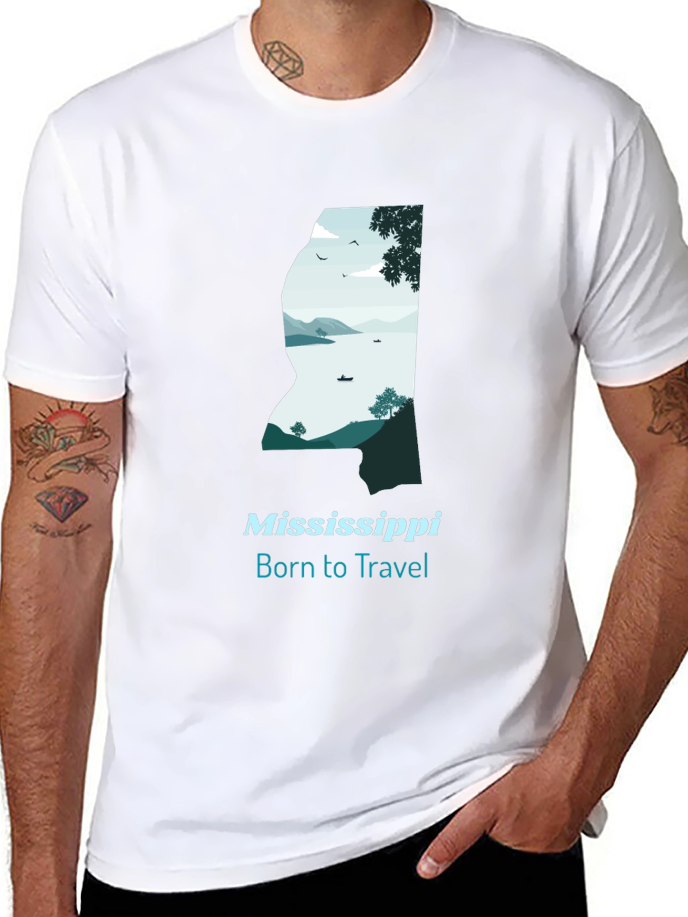 Mississippi Born to Travel Graphic Tee