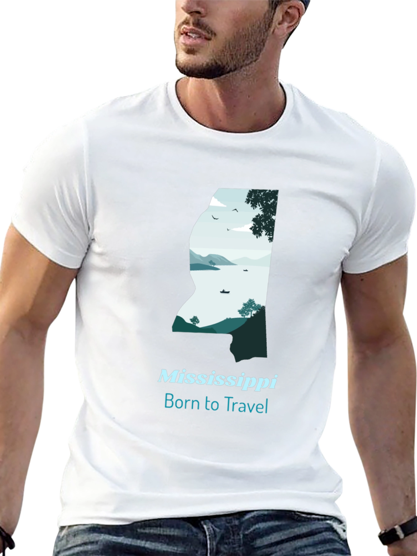 Mississippi Born to Travel Graphic Tee