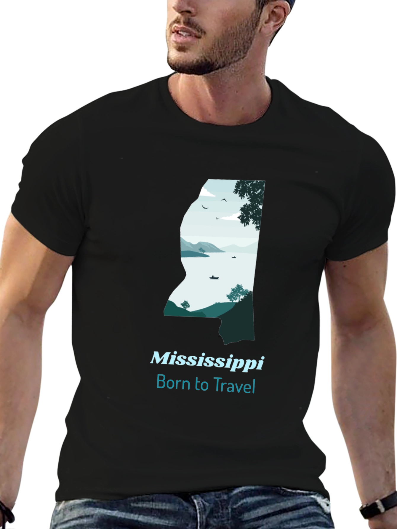 Mississippi Born to Travel Graphic Tee