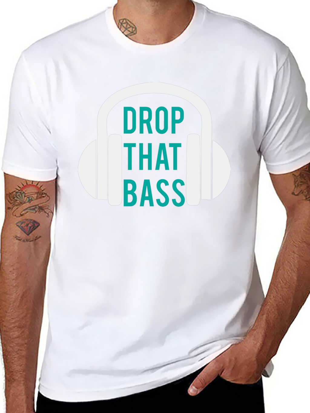 Drop That Bass Graphic Tee - Music Lover T-Shirt