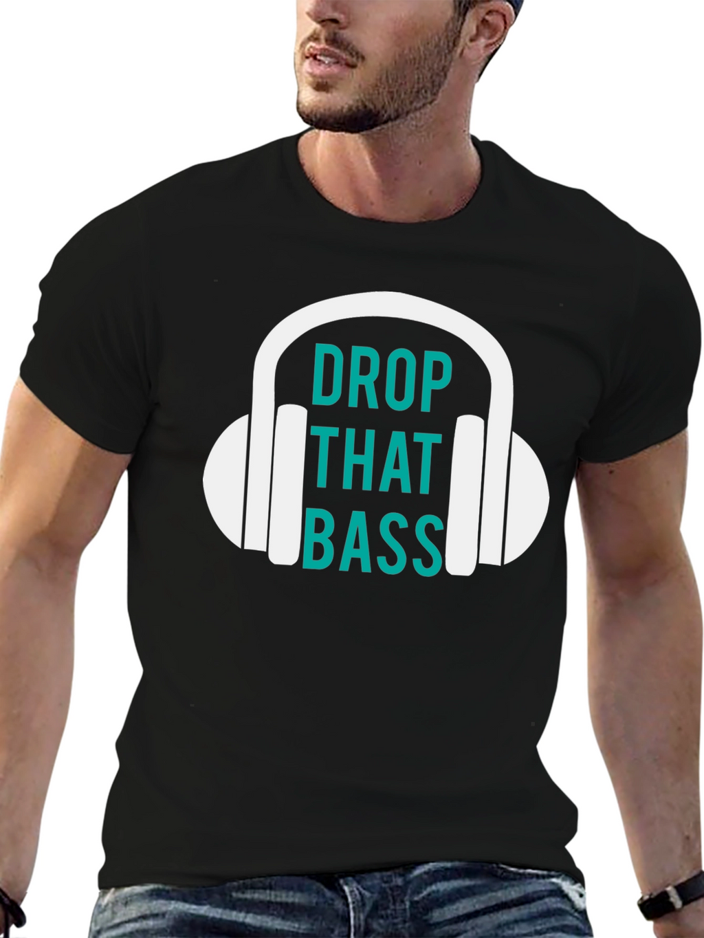 Drop That Bass Graphic Tee - Music Lover T-Shirt