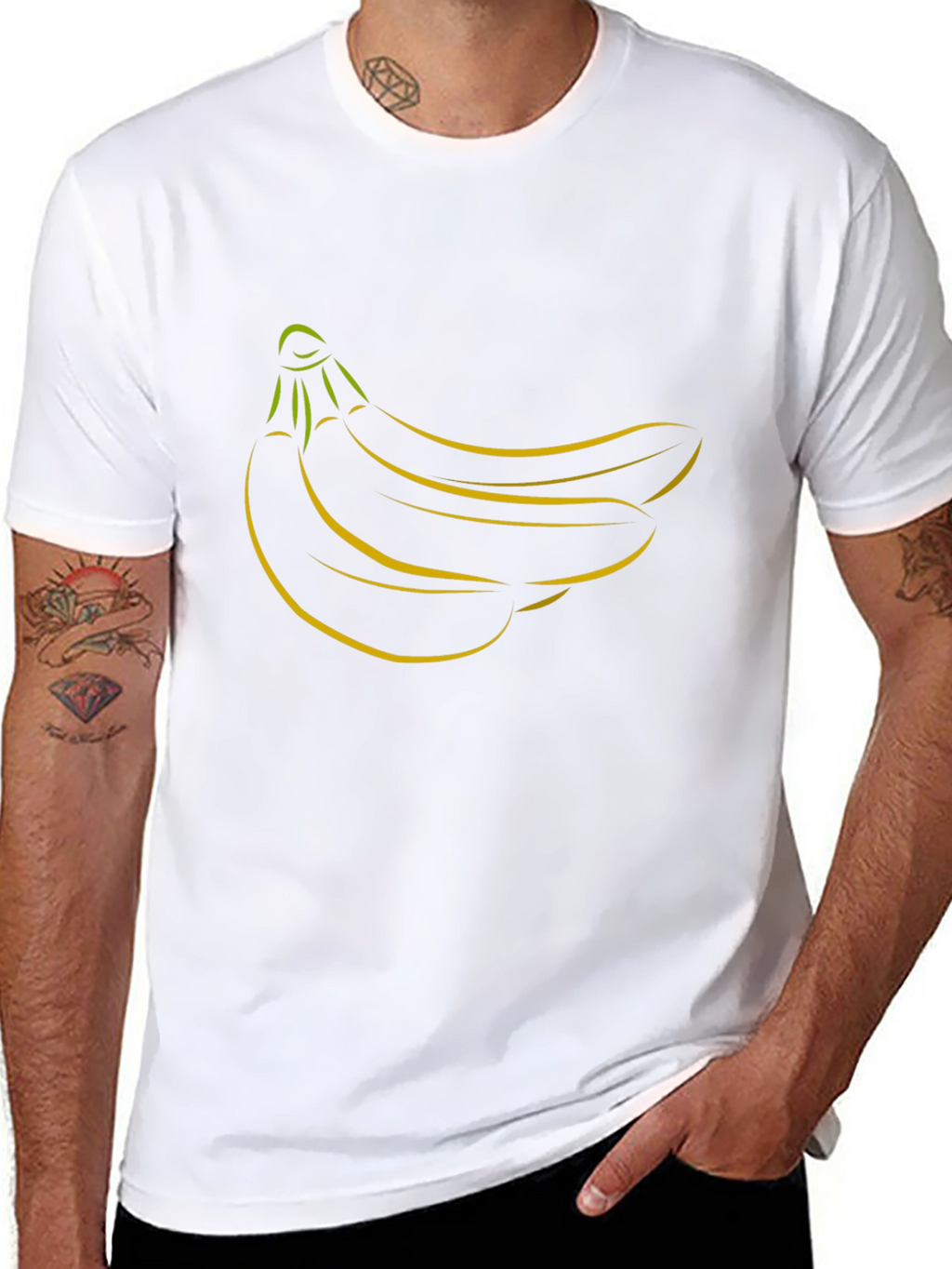Banana Bunch Graphic Tee - Black