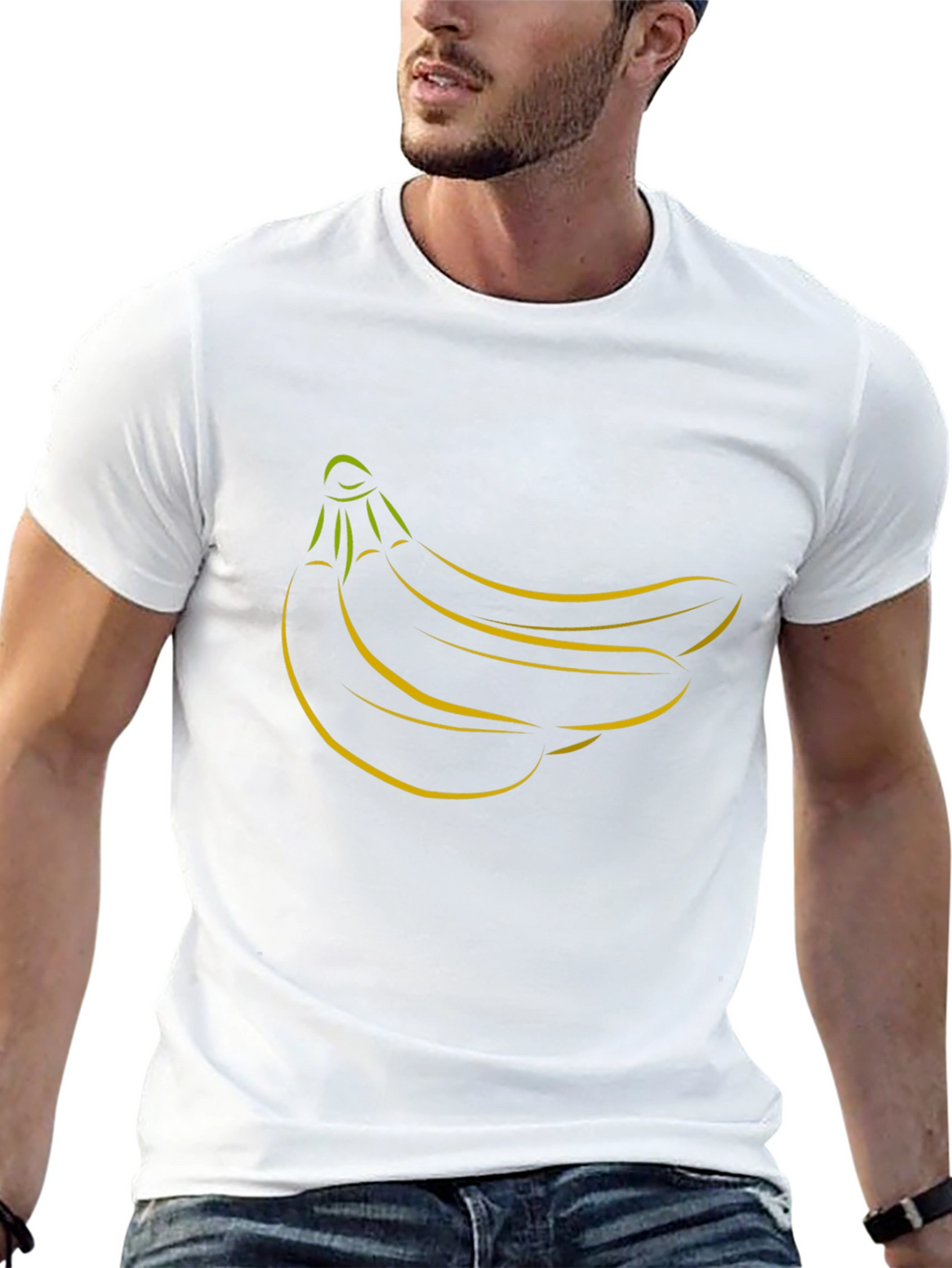 Banana Bunch Graphic Tee - Black