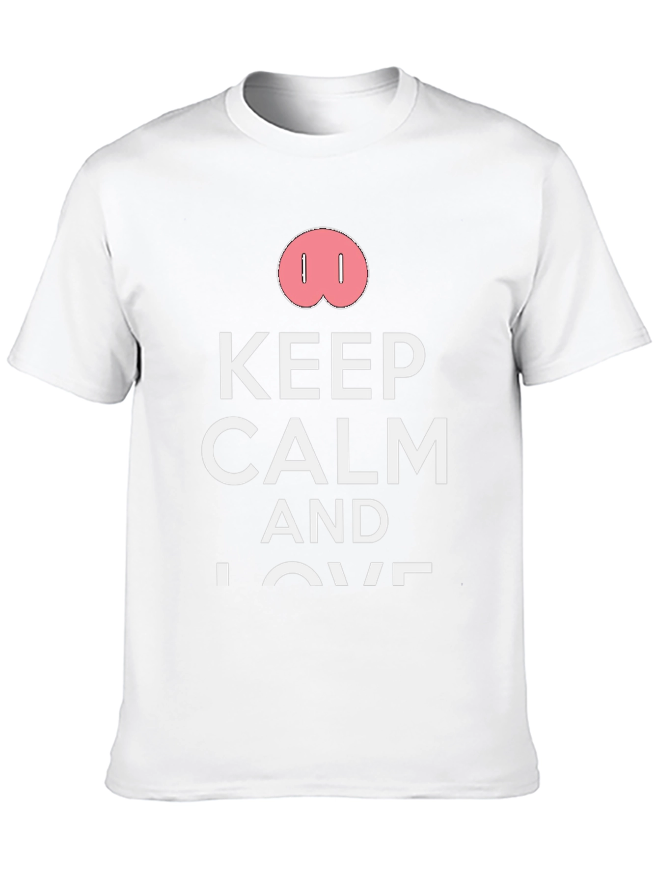 Keep Calm Pig Snout Black T-Shirt