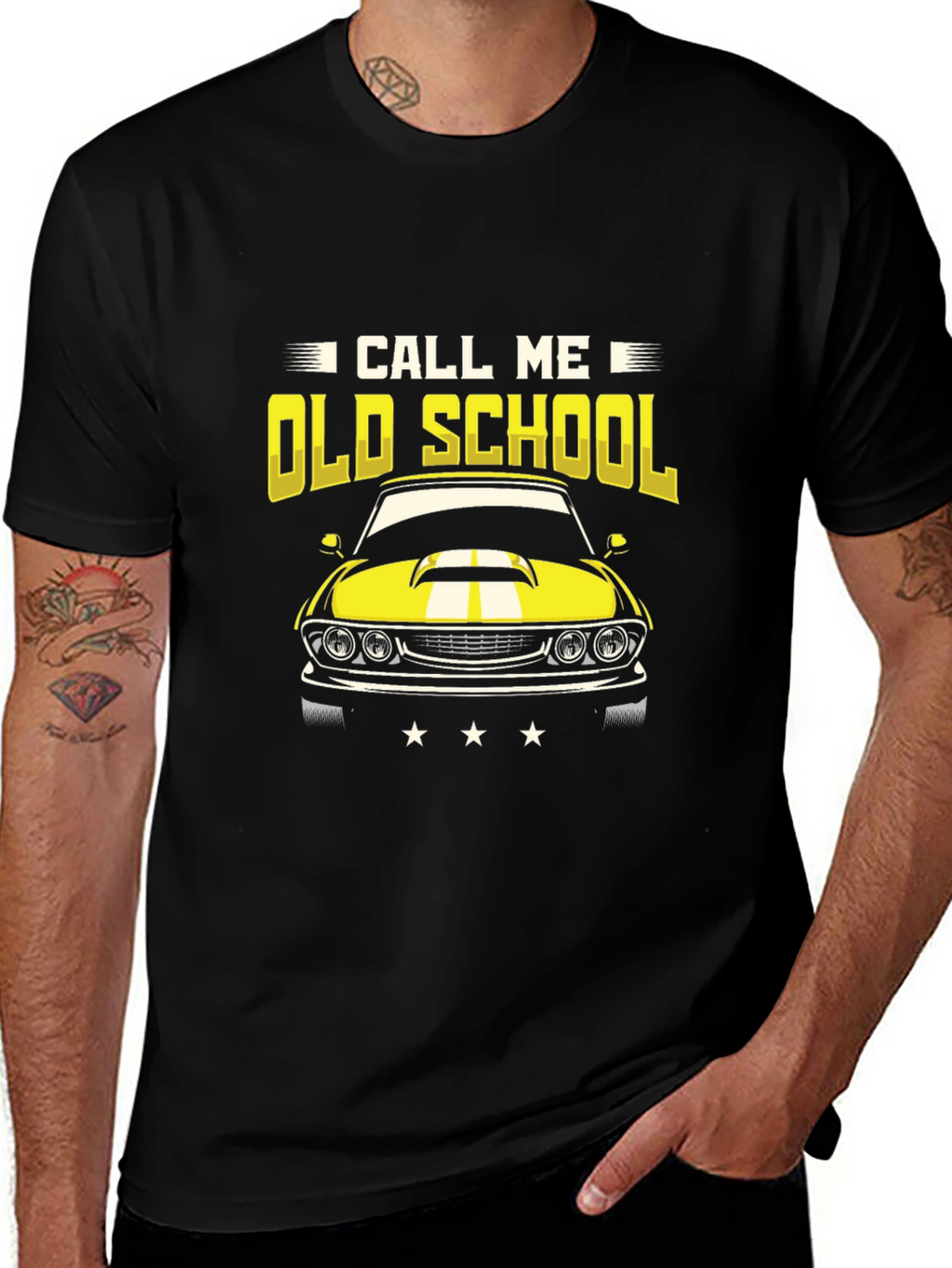 Call Me Old School Car Graphic T-Shirt
