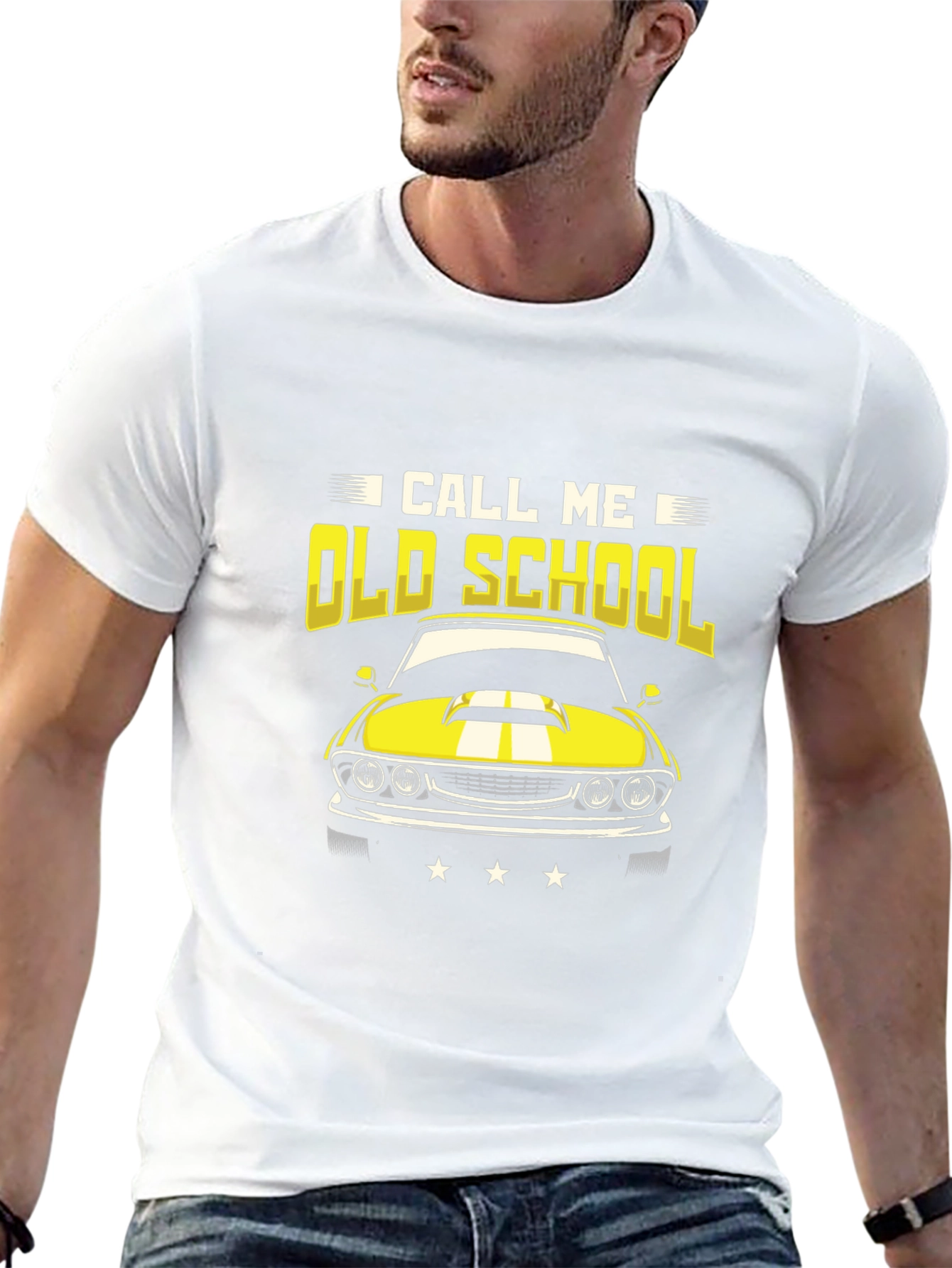 Call Me Old School Car Graphic T-Shirt