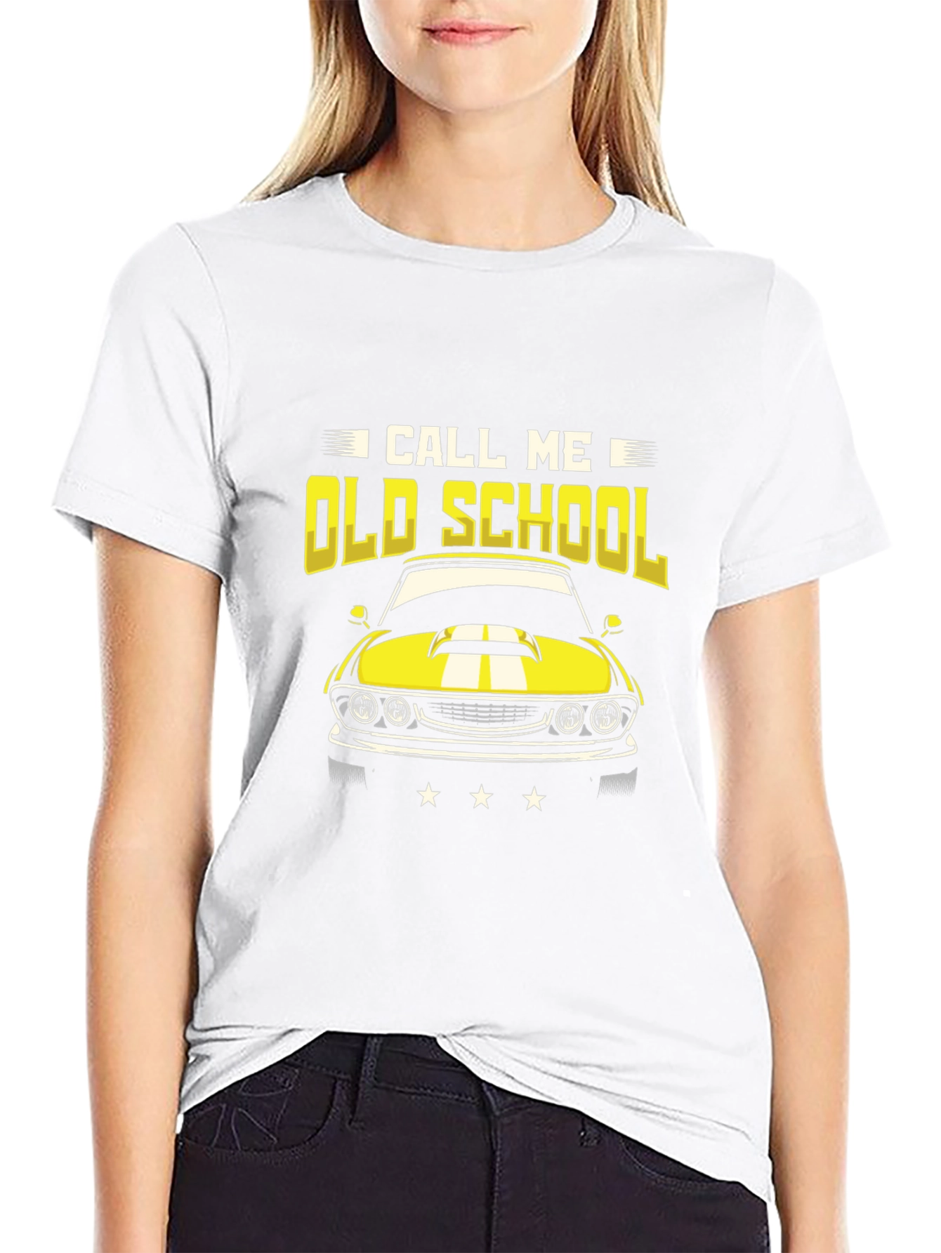 Call Me Old School Car Graphic T-Shirt