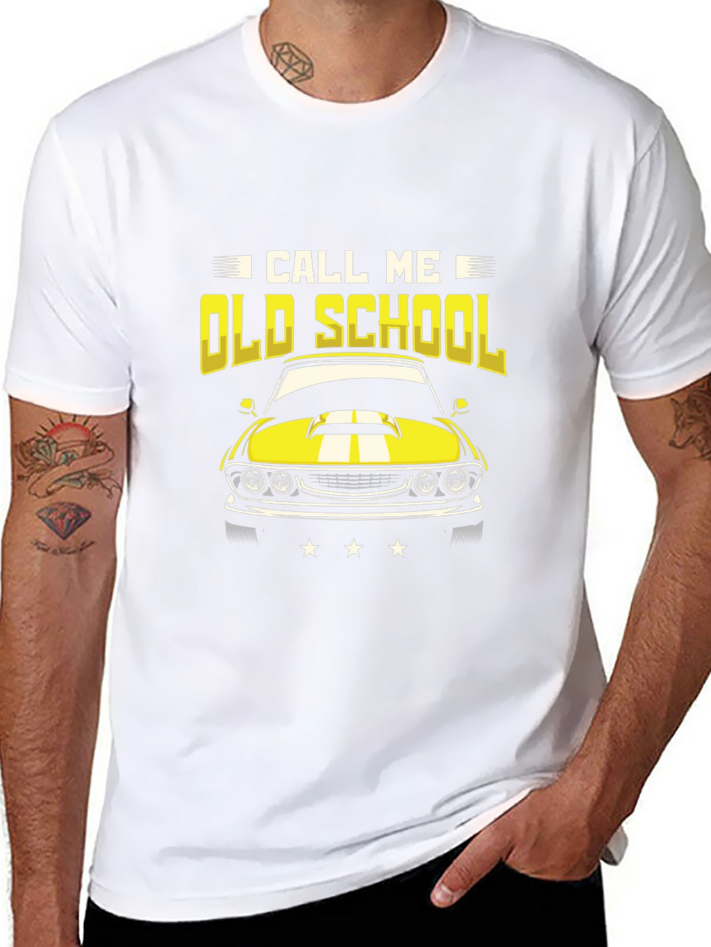 Call Me Old School Car Graphic T-Shirt
