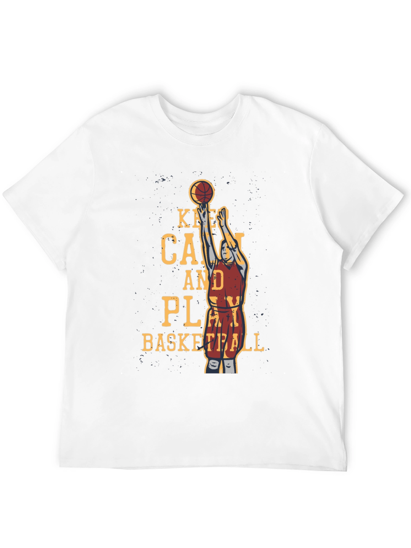 Basketball Graphic T-Shirt - Keep Calm and Play