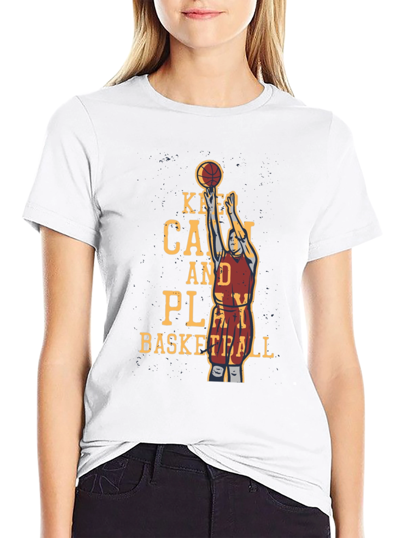 Basketball Graphic T-Shirt - Keep Calm and Play