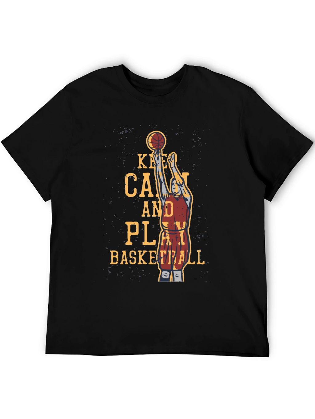 Basketball Graphic T-Shirt - Keep Calm and Play