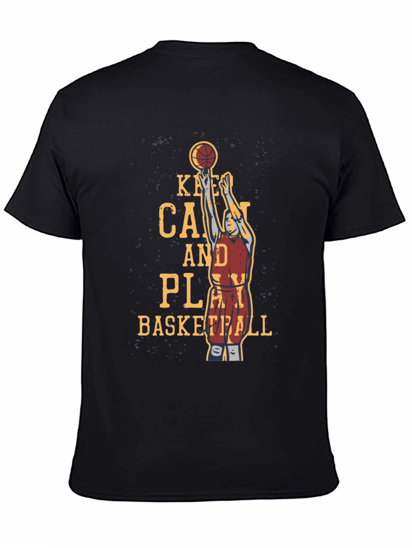Basketball Graphic T-Shirt - Keep Calm and Play