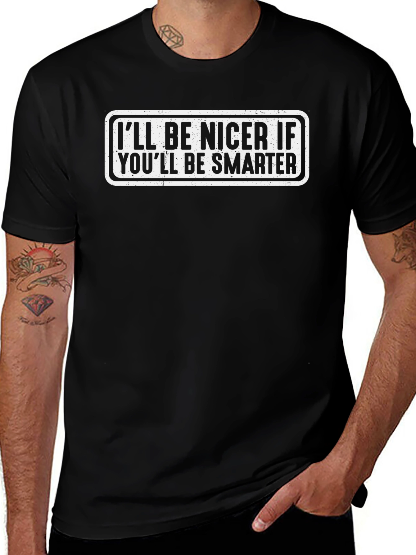Funny Sarcastic Ill Be Nicer Graphic Tee