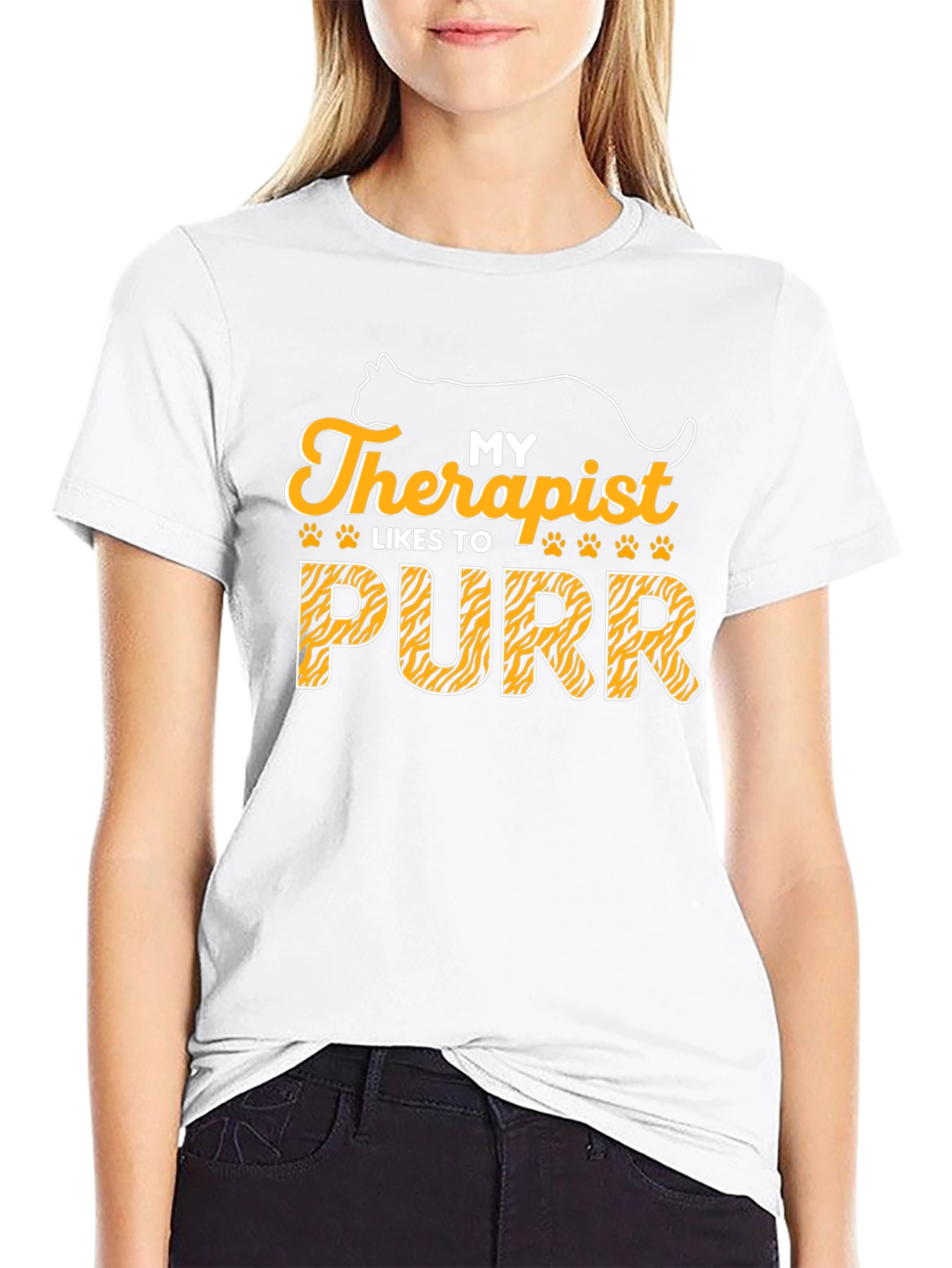 My Therapist Likes to Purr Cat T-Shirt