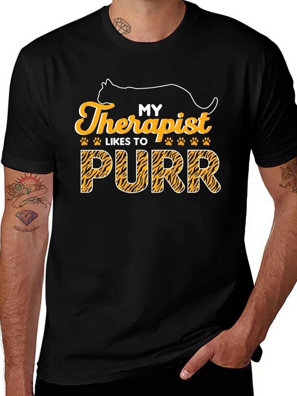 My Therapist Likes to Purr Cat T-Shirt