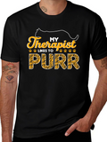 My Therapist Likes to Purr Cat T-Shirt