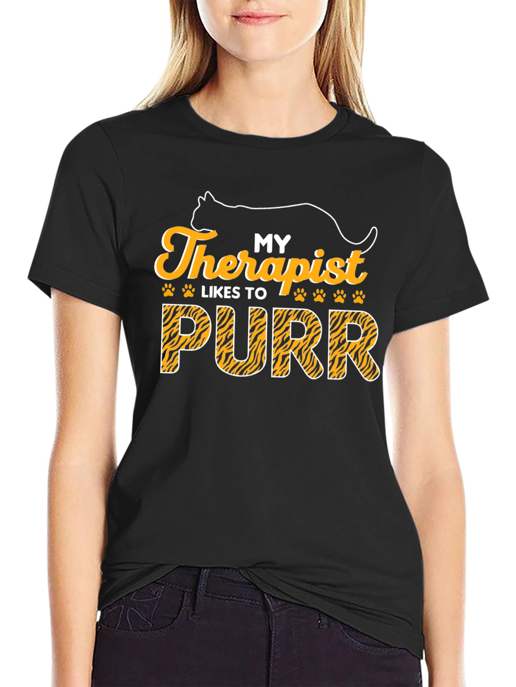 My Therapist Likes to Purr Cat T-Shirt