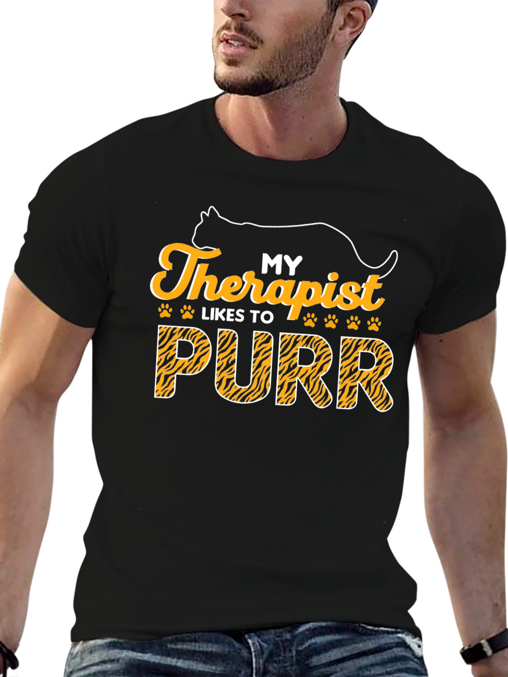 My Therapist Likes to Purr Cat T-Shirt